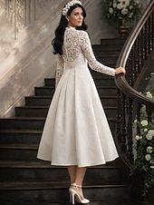 halpa Nilkkapituus-A-linja Polven yli Juhlamekko Coctail-asu Häävieraspuku Morsiammen äidin asu Pitkähihainen poolokaulus Seksikäs Häävieras Juhlavaatteet Syksy Joustava kangas kanssa Laskokset