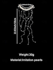 Недорогие Свадьба ACC-Женское украшение для волос с кисточками из искусственного жемчуга, элегантный свадебный аксессуар для свадеб, идеально подходит для невест.