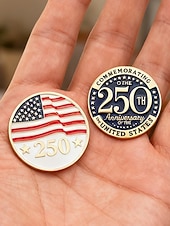  סט סיכות דש פטריוטיות לגברים, חבילה של 4 תגי אמייל מסגסוגת, עיצובים לדגל אמריקאי ולציון יום השנה ה-250 לארה"ב לציון יום השנה ה-250, יום העצמאות, מצעדים ואירועים רשמיים