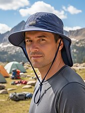 levne Pánské klobouky-Pánská lehká polyesterová sluneční čepice – rybářská čepice, více barev, prodyšná a rychleschnoucí – ideální pro rybaření, turistiku a outdoorové aktivity