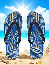 halpa miehet-miesten sinilehtiset varvastossut – trooppinen ja tyylikäs tyyli rantalomalle, saarihyppelylle ja rantaillallisille