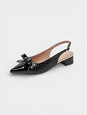 abordables Rétro des années 1950-Escarpins vintage années 50 pour femme – modèles bicolores noir et blanc à nœud, petit talon carré, chaussures rétro élégantes parfaites au quotidien, au bureau ou pour un thé. &amp;événements informels
