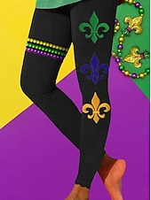economico Abbigliamento femminile per il Carnevale-Per donna Leggings Vacanza Vintage Stile Etnico Lunghezza intera Vita AltaPantsCarnevale Grafico A righe Astratto Comodità Morbido Confortevole Elasticizzato Quotidiano Casa All'aperto Nero verde