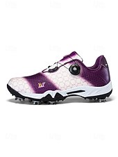 Χαμηλού Κόστους Ανδρικά Παπούτσια Γκολφ-Ανδρικά κόκκινα και μαύρα παπούτσια γκολφ – υψηλής ποιότητας συνθετικό δέρμα, αδιάβροχα, ιδανικά για γκολφ και ενεργό τρόπο ζωής σε εξωτερικούς χώρους