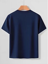preiswerte Jungen 3D Lustiger Humor-Jungen 3D Grafik Buchstabe T-Shirt Kurzarm 3D-Druck Sommer Frühling Sport Mode Streetwear Kinder 4-12 Jahre Rundhalsausschnitt Lässig Täglich Outdoor Normale Passform
