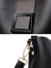 お買い得  ハンドバッグ＆トートバッグ-女性用フェイクレザーバケットバッグ - 多用途のショルダーバッグとクロスボディスタイル、複数の色、カジュアルからセミフォーマルまで使えるトレンディで丈夫なバッグ