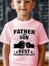 お買い得  男の子の3D面白いユーモア-男の子 3D グラフィック レタード Tシャツ Ｔシャツ 半袖 3Dプリント 夏 春 スポーツ ファッション ストリートファッション 子供 4〜12年 クルーネック カジュアル 日常 アウトドア レギュラー