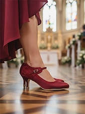 tanie Panna młoda-Damskie, koronkowe, kości słoniowej, sandały na niskim obcasie typu Mary Jane z klamrą i okrągłym noskiem, eleganckie, ślubne czółenka na śluby w pomieszczeniach, oficjalne przyjęcia i romantyczne panny młode