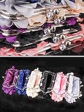 cheap Wedding Accessories-Women's Polyester Floral Clutch Bag with Short Chain Strap, Elegant 3D Petal Design, Multicolor Options, Lightweight Evening Handbag, Perfect for Weddings, Parties &amp; Formal Events