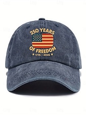 abordables Gorras de béisbol-Mujer Sombrero Sombrero del 250 aniversario de Estados Unidos Gorra de Béisbol Sombrero para el sol Gorra gráfica Protección Solar Resistente al Viento Transpirable Diario Exterior Fin de semana