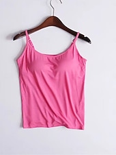 tanie Topy-Damskie Piżama Gorset profilujący Moda Codzienny Czyste kolory Koronka Codzienny Dom Urlop Bez rękawów Paski Czarny Biały Jasnozielony Wino Czerwona róża Lato Wiosna Jesień Regularny