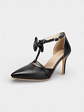 abordables novia-Zapatos de tacón de aguja altos, cómodos y de estilo vintage de los años 50 con tira en T, lazo en el tobillo y color lavanda para mujer. Ideales para bodas y eventos formales de noche.