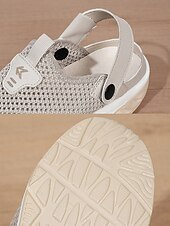 preiswerte Damen-Sneaker-Damen Lässig Täglich Innen Plateau Runde Zehe Sportlich Lässig Kunstleder Netz Schwarz Rosa Beige