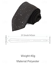 Недорогие Свадьба ACC-Мужской галстук из полиэстера с эффектом мерцания – в нескольких цветах, элегантный для свадеб и ужинов, однотонный с легким мерцающим эффектом.