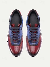 preiswerte Dress Sneakers-Braune Herren-Sneaker aus Leder – bequem und stilvoll, ideal für Hochzeiten, Freizeit und Veranstaltungen im Freien