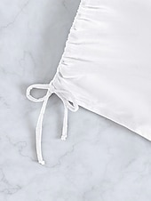 Χαμηλού Κόστους Μπικίνι σλιπ-Γυναικεία Μαγιό Ελαστικό μπόξερ σορτς Σορτσάκια Μαγιό Ψηλή Μέση Διακοπές Ρούχα παραλίας Συμπαγές Χρώμα Αμάνικο Μαγιό