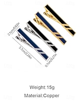 economico Matrimonio ACC-Fermacravatta in lega da uomo, vari colori, design elegante per matrimoni e spostamenti di lavoro, accessorio elegante e durevole