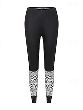 preiswerte -Damen Leggings Gemütliche Leggings Urlaub Vintage Ethno-Stil Volle Länge Hohe Taille Grafik Drucken Bequem Hohe Elastizität Lässig Täglich Urlaub Navy-Blau Dunkellila Schwarz Olive Frühling Herbst