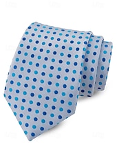 cheap Wedding Accessories-Men's Polyester Polka Dot Necktie, Multi-Color Classic Dot Pattern Tie, Elegant Slim Style for Groomsmen, Weddings, Formal Dinners, Banquets &amp; Business Events