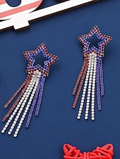 ieftine Cercei-1 pereche Cercei For Pentru femei Zilnic Stradă Festival Ștras Geometric Αστέρι