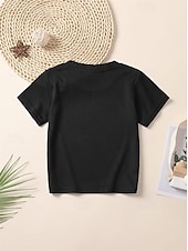 preiswerte Mädchens 3D verspielter Humor-Mädchen 3D Grafik Buchstabe T-Shirt Kurzarm 3D-Druck Sommer Frühling Sport Mode Streetwear Kinder 4-12 Jahre Rundhalsausschnitt Lässig Täglich Outdoor Normale Passform