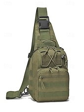 billiga Herrväskor-Herrkamouflage nylon axelremsväska bröstväska – flera fickor, stor kapacitet, hållbar design för utomhussporter, vandring, camping och resor