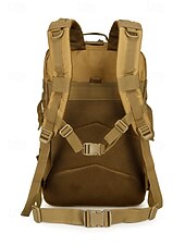 baratos Mochilas de Exterior-Mochila tática masculina camuflada em nylon, mochila militar de grande capacidade, bolsa multicolorida para atividades ao ar livre, como caminhadas, camping e viagens, com patch da bandeira americana.