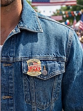  סט סיכות דש פטריוטיות לגברים, חבילה של 4 תגי אמייל מסגסוגת, עיצובים לדגל אמריקאי ולציון יום השנה ה-250 לארה"ב לציון יום השנה ה-250, יום העצמאות, מצעדים ואירועים רשמיים