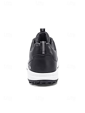 economico Scarpe da Golf da Uomo-scarpe da golf da uomo bianche e nere con design ventilato, ideali per campi da golf e sport all'aria aperta