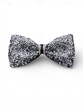 Недорогие Свадьба ACC-Мужской галстук-бабочка из полиэстера с блестками и кристаллами, доступен в нескольких цветах, идеально подходит для свадеб и вечерних мероприятий.