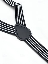 Недорогие Свадьба ACC-Регулируемые эластичные подтяжки для брюк, эластичные полиэстеровые Y-образные подтяжки, различные цвета, классический формальный стиль, идеально подходят для свадеб, Дня святого Валентина, вечеринок и повседневной носки.