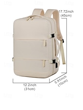 economico Zaini per Università-Zaino da viaggio unisex in nylon, borsa da viaggio multicolore di grande capacità con porta di ricarica USB e custodia per bagagli, stile moderno e minimalista per lavoro, viaggi d'affari, viaggi e spostamenti quotidiani