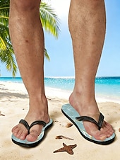 halpa miehet-miesten sinilehtiset varvastossut – trooppinen ja tyylikäs tyyli rantalomalle, saarihyppelylle ja rantaillallisille