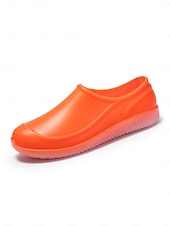 رخيصةأون قباقيب نسائية-أحذية نسائية صفراء مقاومة للماء للحديقة - أحذية خفيفة الوزن سهلة الارتداء للبستنة، والعمل في الهواء الطلق، واستخدام الفناء، والشاطئ، والأيام الممطرة