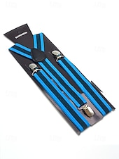 Недорогие Свадьба ACC-Регулируемые эластичные подтяжки для брюк, эластичные полиэстеровые Y-образные подтяжки, различные цвета, классический формальный стиль, идеально подходят для свадеб, Дня святого Валентина, вечеринок и повседневной носки.