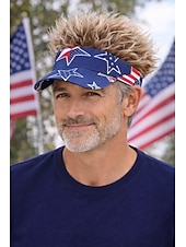 abordables Accessoires-Casquette à visière Drapeau Américain Étoiles et rayures Rétro Vintage Drôle Patriotique 1776-2026 pour Unisexe Adulte Impression 3D  pour Jour de l'Indépendance / 4 Juillet 4 Juillet Extérieur