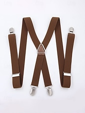 Недорогие Свадьба ACC-Мужские эластичные подтяжки из полиэстера – различные цвета, эластичный материал, стильные и удобные для свадеб, ужинов и торжественных мероприятий.