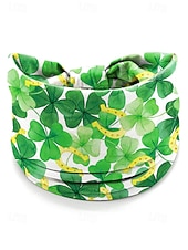 billiga Tillbehör-Damhårband med polyestertryck, flermönster med shamrockmönster för St. Patricks dag, stretchig och andningsbar festivalstil för högtidsfiranden, parader och vardagskläder