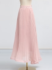preiswerte Semi-formal / Cocktail-Zweiteilig A-Linie Knöchellänge Kleid für Hochzeitsgäste Kleider für Hochzeitsgäste Elegant Vintage Täglich Langarm Revers Gartenparty Hochzeit mit 3D-Blumen Falten