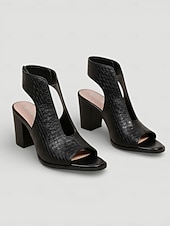 billiga Bröllopsgäst-Vita vävda sandaler med blockklack för kvinnor - eleganta klänningsskor med peep toe och utskurna detaljer för bröllopsgäster, bekväma pumps med mellanhög klack för trädgården &amp;utomhus sommarbröllop