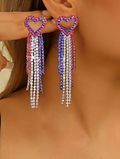 ieftine Cercei-1 pereche Cercei For Pentru femei Zilnic Stradă Festival Ștras Geometric Αστέρι