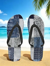 halpa miehet-miesten sinilehtiset varvastossut – trooppinen ja tyylikäs tyyli rantalomalle, saarihyppelylle ja rantaillallisille