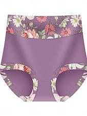 voordelige Corrigerende onderbroeken-Dames Loungewear Taille Trainer Modieus Sexy Casual Bloemig Lapwerk Dagelijks Huis Vakantie Zwart Geel Paars Groen Grijs Zomer Lente Herfst Winter Normale pasvorm