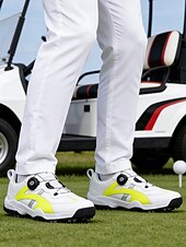 economico Scarpe da Golf da Uomo-scarpe da golf da uomo blu e bianche, leggere, comode, dal design elegante, perfette per il golf e le feste all'aperto
