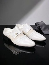 billige Loafers-Brune herreloafers i kunstskinn til bryllup, slip-on-design med polert finish, klassisk elegant stil, ideell for brudgommer, bryllupsgjester og formelle arrangementer