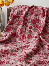 abordables Vestidos de cóctel-Corte A Vestido Midi Vestido Cóctel Vestido Derby Vestidos de coctel Elegante Floral Sin Mangas Escote Corazón Fiesta de jardin Boda Jacquard con Plisado