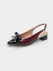 abordables Rétro des années 1950-Escarpins vintage années 50 pour femme – modèles bicolores noir et blanc à nœud, petit talon carré, chaussures rétro élégantes parfaites au quotidien, au bureau ou pour un thé. &amp;événements informels