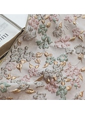  A-linje Gulvlengde Gjestekjole til bryllup Formell kjole Aftenkjole Kjole til brudens mor Stropper V-hals Knaphul Elegant Årgang Formell Bryllupsgjest Jacquard med Belte / bånd Delt front