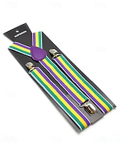 Недорогие Свадьба ACC-Регулируемые эластичные подтяжки для брюк, эластичные полиэстеровые Y-образные подтяжки, различные цвета, классический формальный стиль, идеально подходят для свадеб, Дня святого Валентина, вечеринок и повседневной носки.