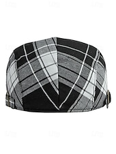 cheap Accessories-Men's Plaid Flat Cap Newsboy Hat, Cotton-Polyester Blend, Multi-Color Classic Ivy Style Cap for St. Patrick's Day Celebration &amp; Everyday Casual Wear